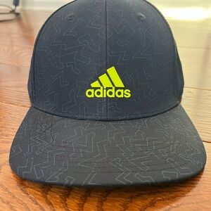 Adidas Navy Blue Hat with Neon Accents